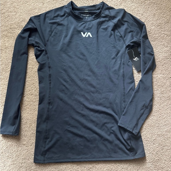 RVCA Sport Rashguard LS – Black – Size Large – NWT - Picture 1 of 3
